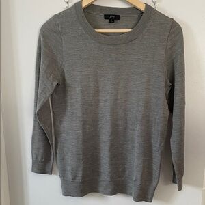 J. Crew Classic Gray Crew Neck Sweater women size small